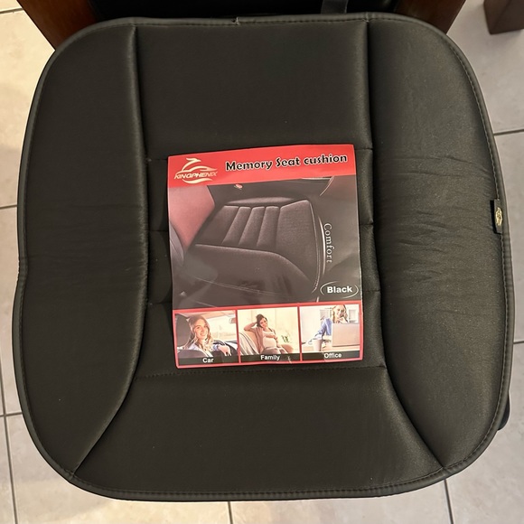 kingphenix Seat Cushion with 1.2inch Comfort Memory Foam (Black) - Picture 7 of 10